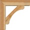 Ekena Millwork Legacy Block Rough Sawn Bracket w/ Offset Brace, Western Red Cedar, 6"W x 22"D x 22"H BKT0604X22X22LEC05RWR - alternate 4